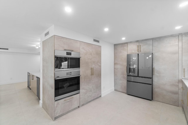 kitchen featuring appliances with stainless steel finishes