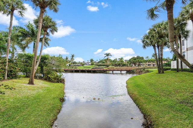 view of water feature