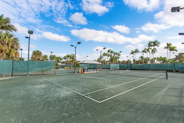 view of sport court