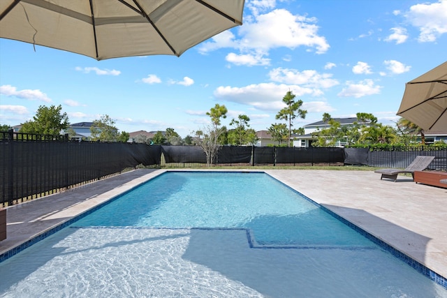 view of pool with a patio