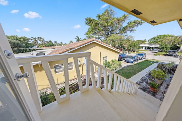 view of balcony