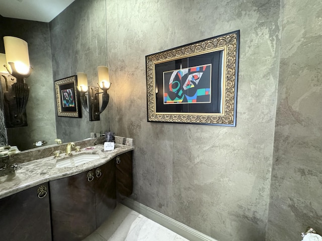 bathroom with vanity