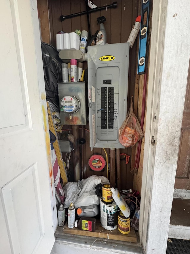 utility room featuring electric panel