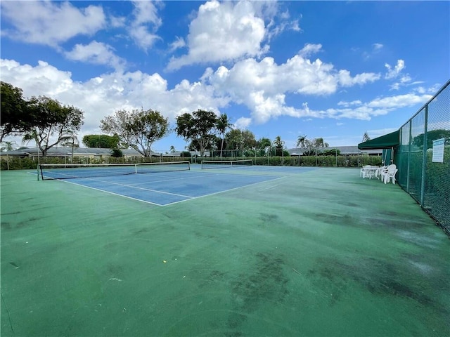 view of tennis court