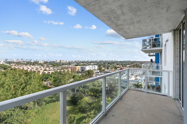 view of balcony