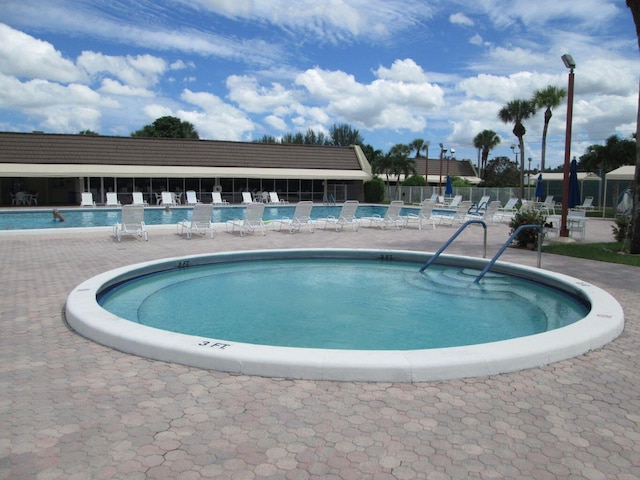 view of pool