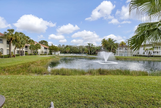 view of water feature