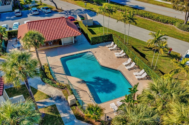 view of pool