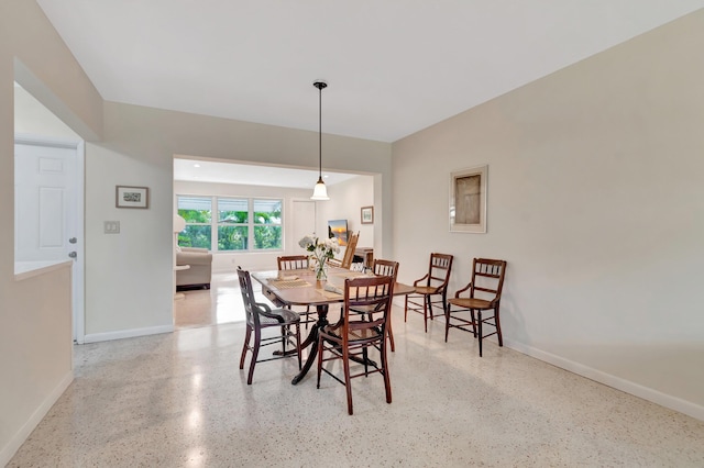 view of dining space