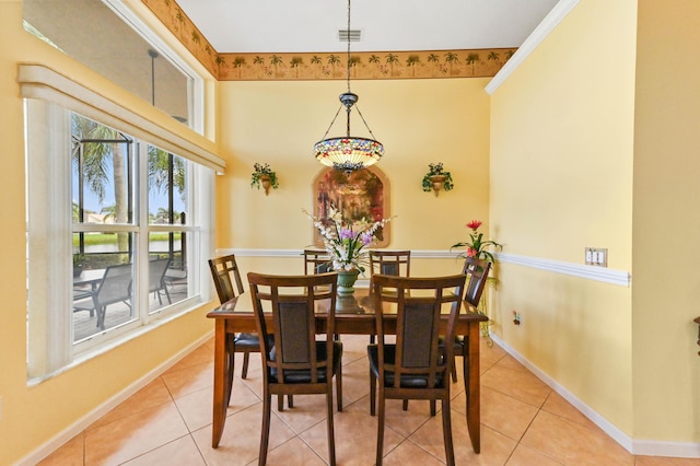 dining room featuring tile patterned floors