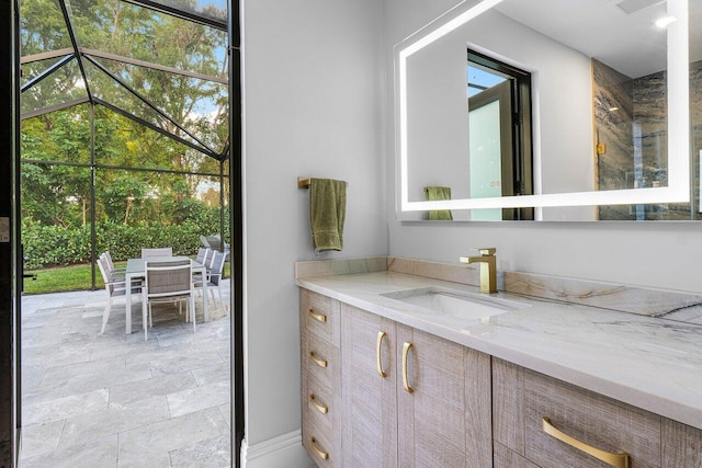 bathroom featuring vanity