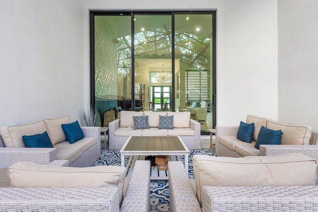 view of patio / terrace with an outdoor hangout area