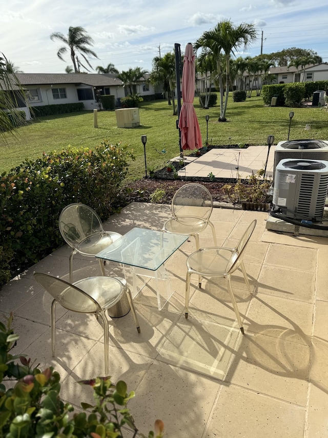 view of patio / terrace with cooling unit