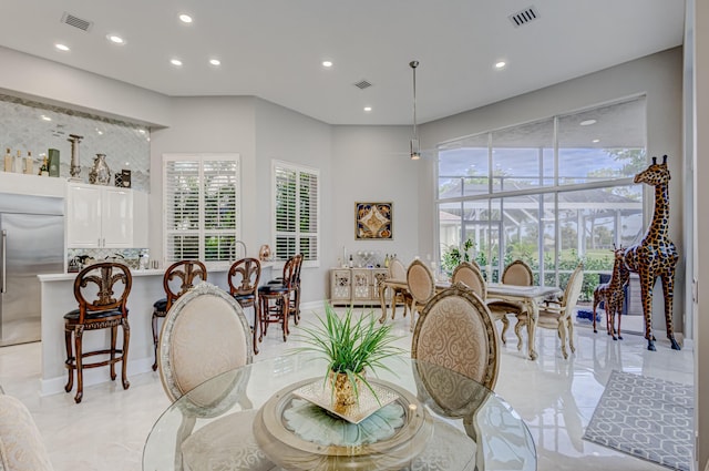 view of dining room