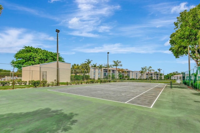 view of tennis court