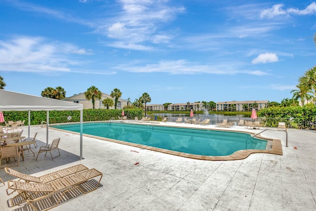 view of pool with a patio area