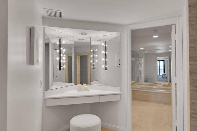 bathroom with vanity