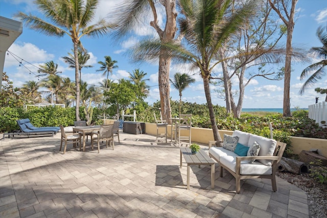 view of patio / terrace featuring outdoor lounge area