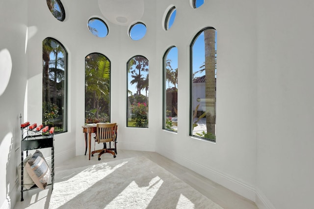 sunroom / solarium with plenty of natural light