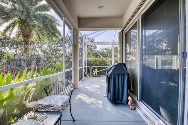 view of sunroom