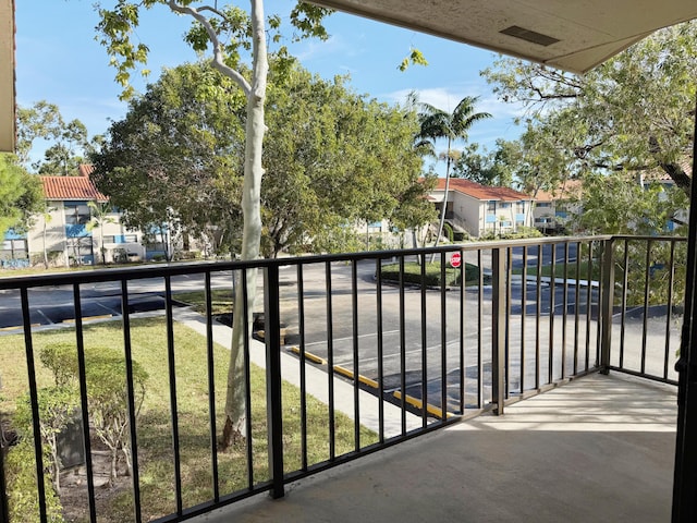 view of balcony