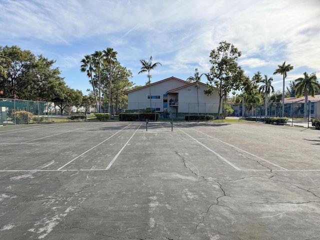 view of tennis court