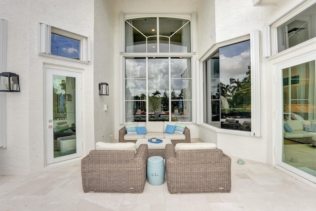 view of patio / terrace featuring an outdoor hangout area