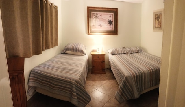 view of tiled bedroom