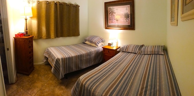 view of tiled bedroom