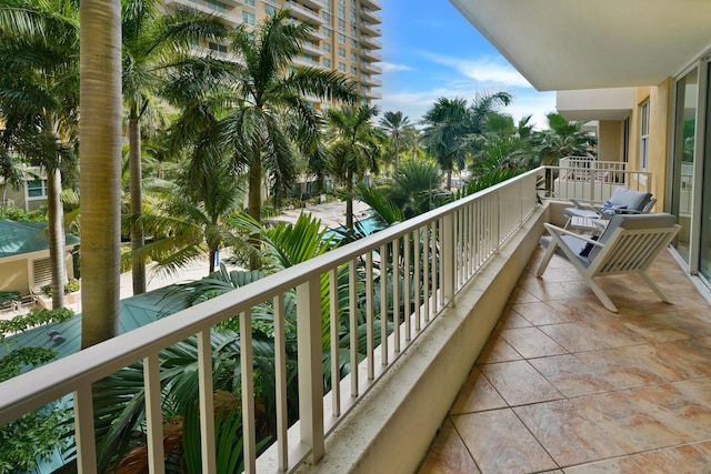 view of balcony