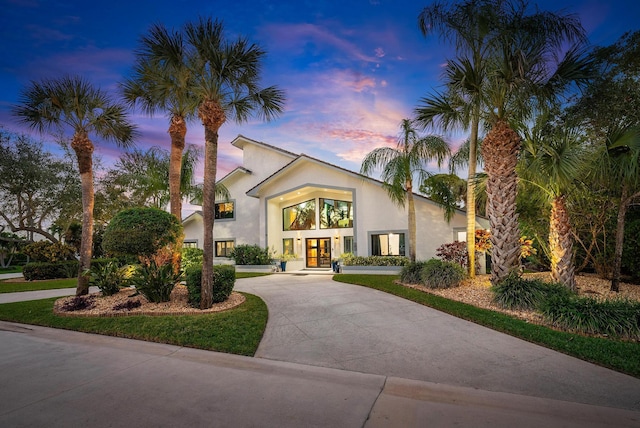 view of front of home with french doors