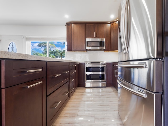 kitchen with stainless steel appliances