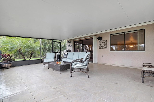 view of sunroom / solarium