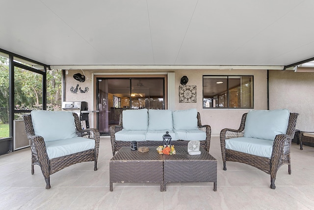 view of sunroom / solarium