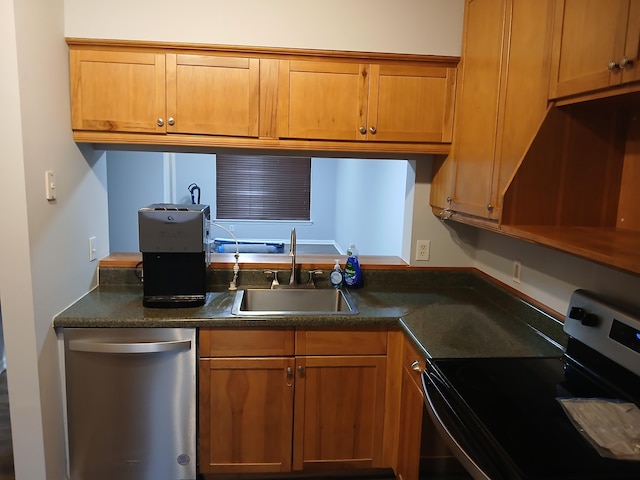 kitchen featuring sink and stainless steel appliances