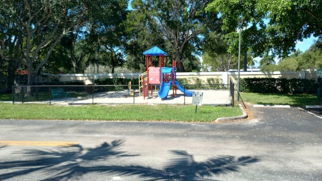 view of play area