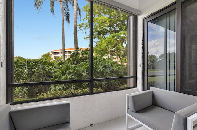 view of sunroom / solarium