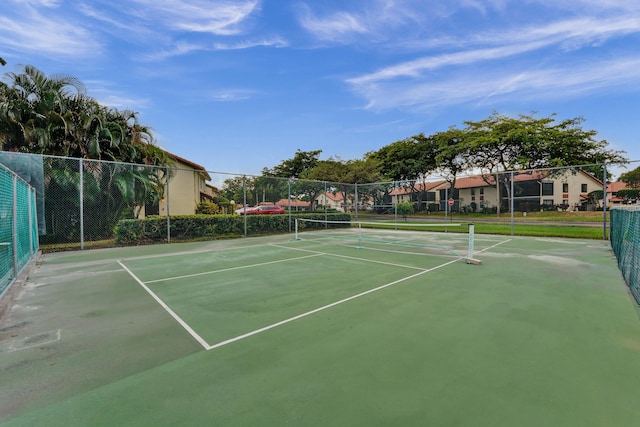 view of tennis court