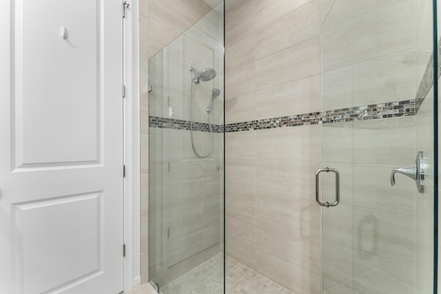 bathroom with walk in shower