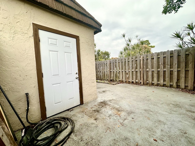 exterior space with a patio