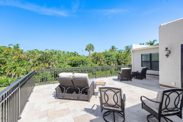 view of patio / terrace featuring outdoor lounge area