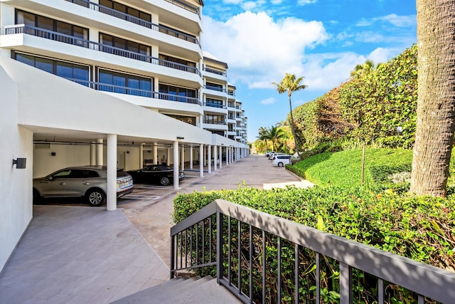 view of property featuring a carport