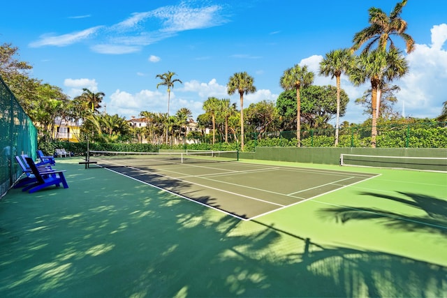 view of tennis court