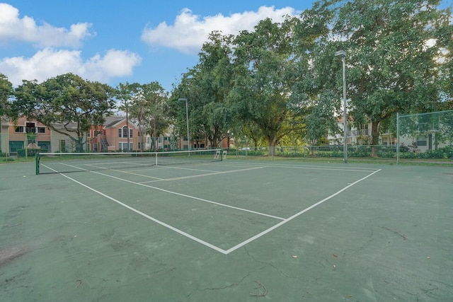 view of tennis court