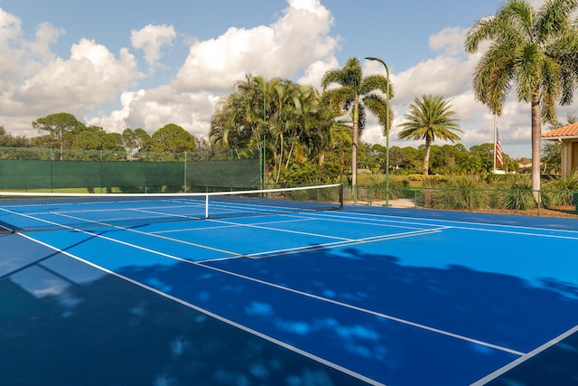 view of tennis court