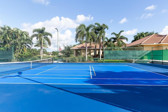 view of tennis court