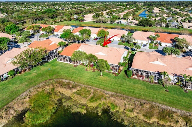 bird's eye view featuring a residential view