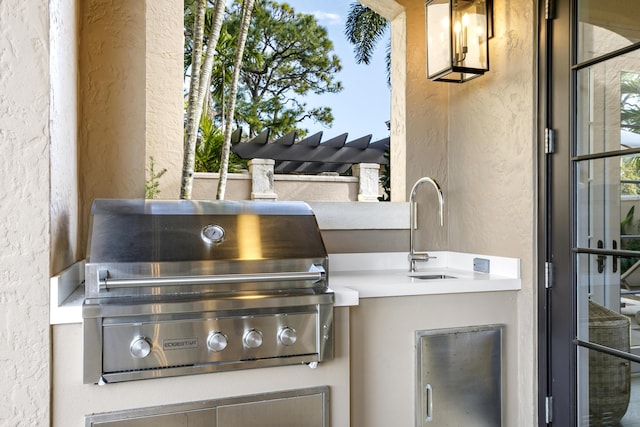 exterior details featuring sink