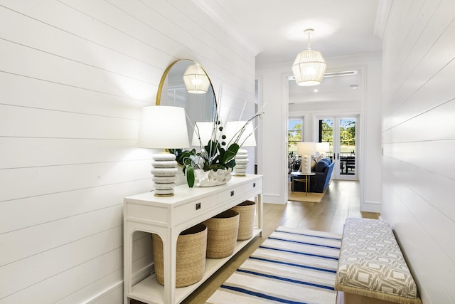 entrance foyer featuring hardwood / wood-style flooring