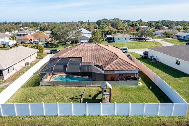 birds eye view of property